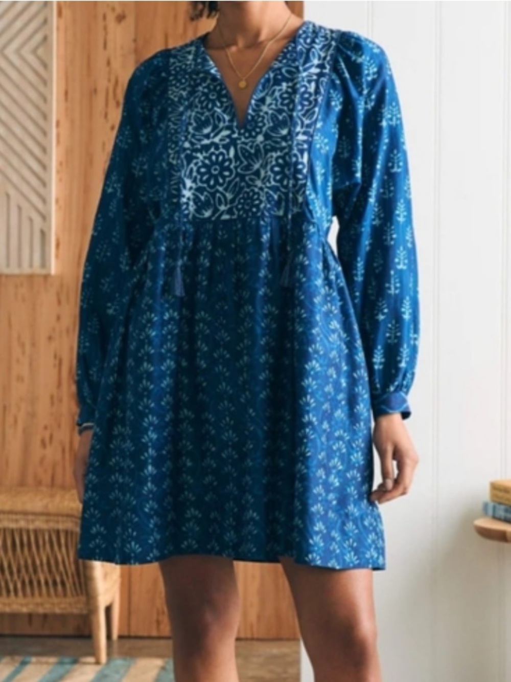 Faherty Solstice Mini Dress Sunburst mix print Size S